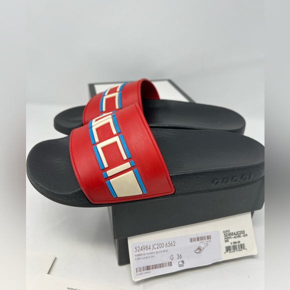 Gucci Rubber Slides size 36 Authentic - Picture 10 of 14